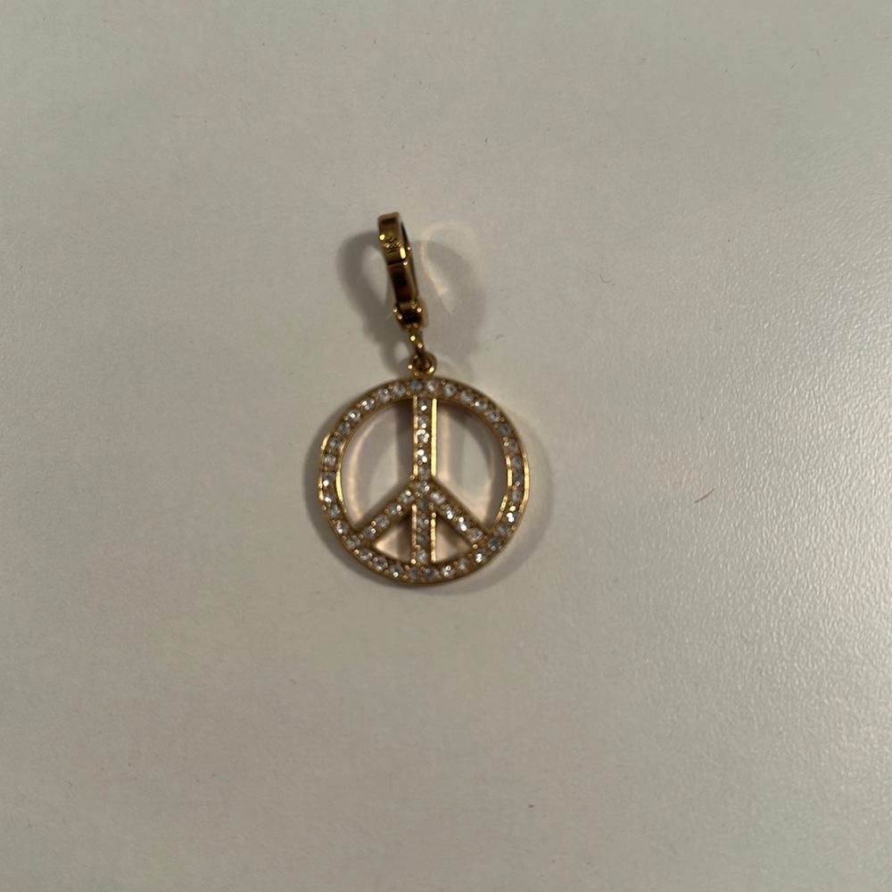 Juicy Couture peace sign charm